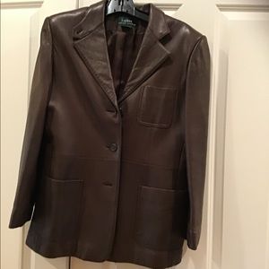Ralph Lauren leather suit